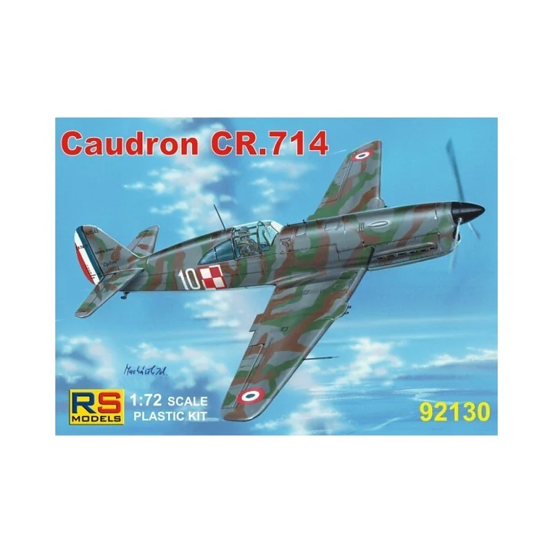 Maqueta de avión Caudron CR.714. Decals 4 version for France and Finland