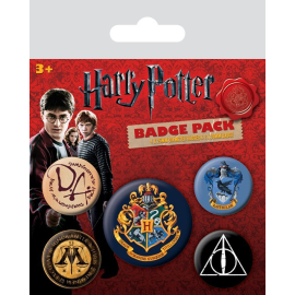  Harry Potter Pack 5 Chapas Hogwarts