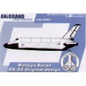 Molniya Buran OK-92 space shuttle. In 1972 U.S. President Nixon approved a program to develop a reusable Space Shuttle system. I