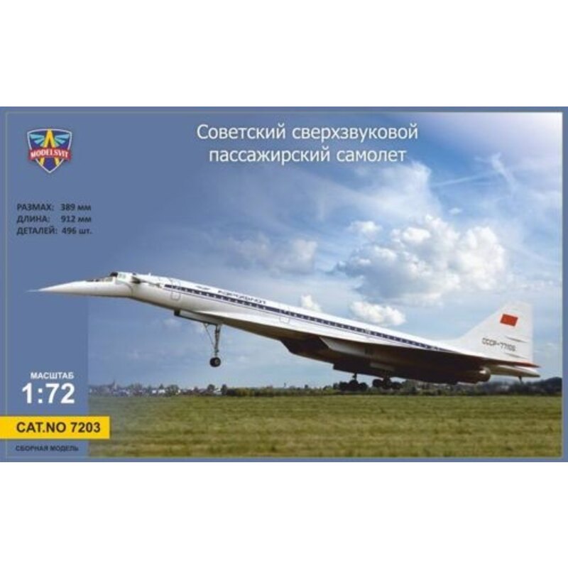 Tupolev Tu-144 1/72 - Modelsvit IT7203