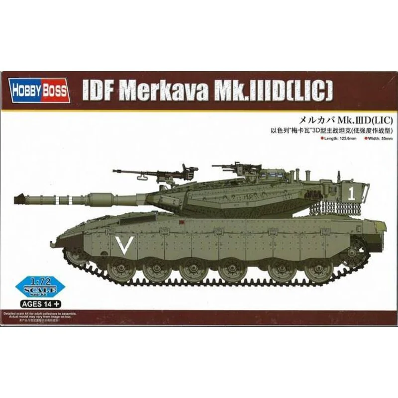 Maqueta para montar tanque Merkava Mk. III escala 1/72. Revell 03340