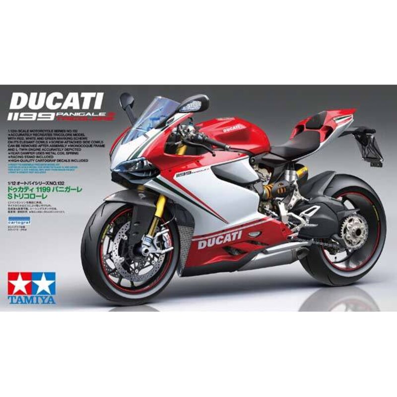 Maqueta de moto Ducati 1199 Panicale Tricolore