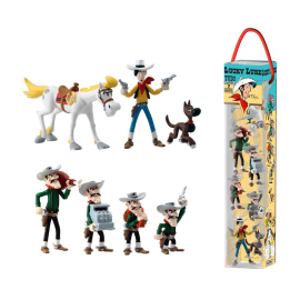Figurita Lucky Luke Pack de 7 Minifiguras Characters 4 - 10 cm