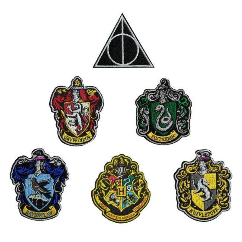 Pegatinas Harry Potter 16x11cm Hogwarts escudos casas