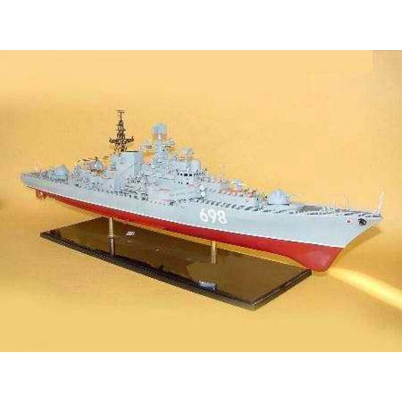 Maquetas de barcos Sovremenny Class Destroyer Type 956E with etcyhed brass handrails and masts