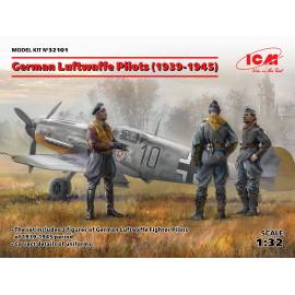 Figuras German Luftwaffe Pilots (1939-1945) (3 standing figures) (100% new molds)