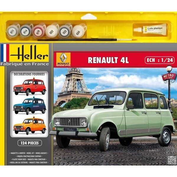 Maqueta de coche: Renault 4L - Heller - Calle De Las Maquetas