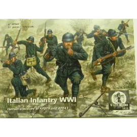  Infantería italiana WWI 51 FIGURAS. Este conjunto contiene una mezcla de este nuevo conjunto (9 posa para 27 figuras) y de WLAP
