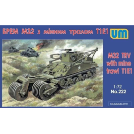 Maqueta Con Mine Roller M32 TRV / arrastre T1E1 Sherman
