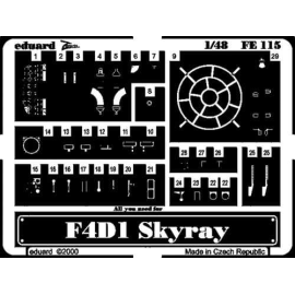  Douglas F4D Skyray (diseñado para ser ensamblado con maquetas de Tamiya) This Zoom set is a simplified version of the standard 