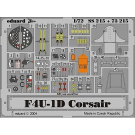  Vought F4U-1 Corsair PRE-PAINTED IN COLOUR! (diseñado para ser ensamblado con maquetas de Tamiya) This Zoom set is a simplified