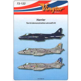  Calcomanía BAe Harrier - Test & avión de la demostración # 4