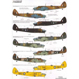  Calcomanía Bristol Blenheim y Bolingbroke Mk.IV / Mk.IVF RAF y Operadores de Ultramar. Pt 3 (10) Z7513 / R 15 Escuadrón SAAF Li