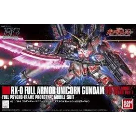 Gunpla HGUC 1/144 FULL ARMOR UNICORN GUNDAM ROJO Ver