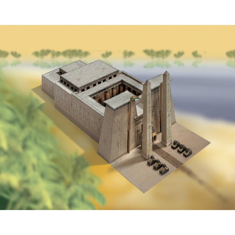 Maquetas de cartón Templo egipcio