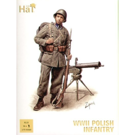 Figuras WWII Polish Infantry x 96 figures per box. Description - Includes infantry officers NCOs light and heavy machine guns an