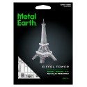 Metal Earth MetalEarth Architecture: TOUR EIFFEL 11.39x4.06x3.96cm, modelo 3D metálico con 1 hoja, sobre tarjeta 12x17cm, 14+