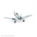 Maqueta de avión MetalEarth Aviación: F4U CORSAIR 11.5x9.5x3.8cm, metal modelo 3D con 1 hoja, sobre tarjeta 12x17cm, 14+