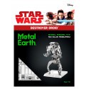 Metal Earth MetalEarth: STAR WARS DESTROYER DROID 5x4.9x8.6cm, modelo de metal 3D con 2 hojas, sobre tarjeta 12x17cm, 14+