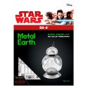 Metal Earth MetalEarth: STAR WARS (EP7) BB8, modelo de metal 3D con 2 hojas, sobre tarjeta 12x17cm, 14+