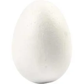  Huevos de poliestireno, A. 6 cm, blanco, Poliestireno, 5ud