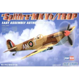 Supermarine Spitfire Mk.Vb Trop Easy Build with 1 piece wings and lower fuselage 1 piece fuselage. Other parts as normal. Option