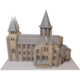 Maqueta de edificios Abadía de Sainte Foy Conques modelo (12)