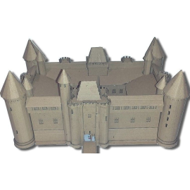 Maqueta de edificios Modelo Château de Marcoussis (91) - (caja de cartón)
