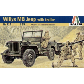 Maqueta US Willy′s Jeep with Trailer