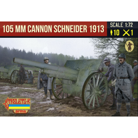 Figuras Canon de 105 mle 1913 Schneider con French Crew WWI