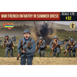 Figuras Infantería francesa en traje de verano Primera Guerra Mundial