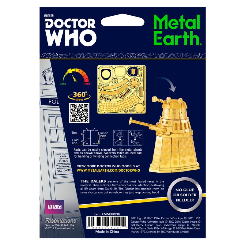 Metal Earth Doctor Who - Dalek