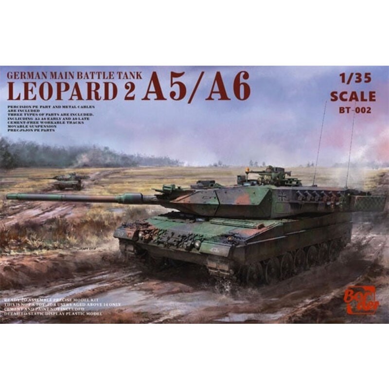 Maqueta Leopard 2 A5 / A6 / Early A6 3-en-1