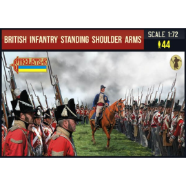 Figuras Infantería británica pie hombro brazos napoleónicos