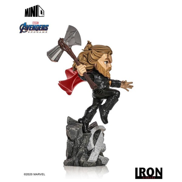 Estátua Thor Com Machado Resina Realista 18cm Altura Marvel