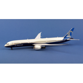 Maqueta de avión Boeing 787-10 Dreamliner con base de madera