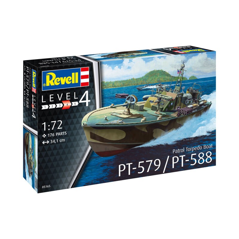 Maqueta Revell Bote patrullero torpedo PT-588 / PT-57