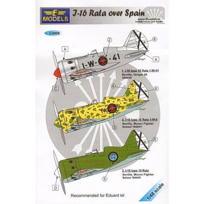 Polikarpov I-16 Rata over Spain