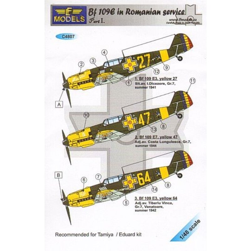 Messerschmitt Bf 109E in Romanian Service Part I