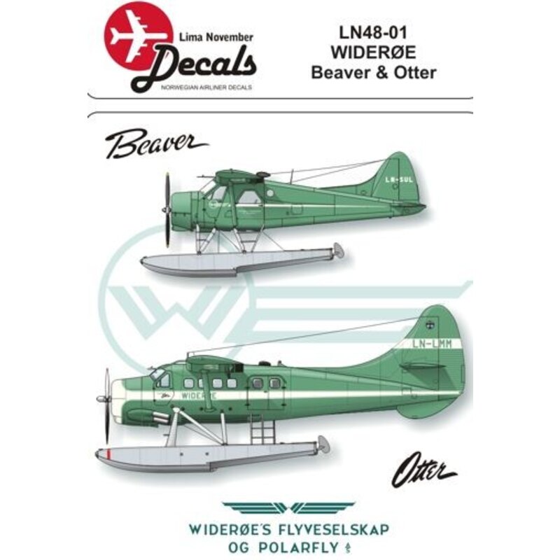 de Havilland Canada DHC-2 Beaver and de Havilland Canada DHC-3 Otter Wideroe. Includes masks for the windows (diseñado para ser 