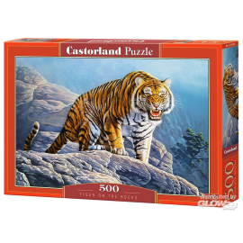  Tiger on the Rocks, Puzzle 500 Teile