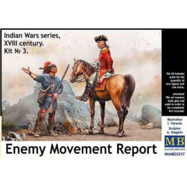Figuras Informe de movimiento enemigo. Serie de guerras indias, siglo XVIII. Kit n ° 3
