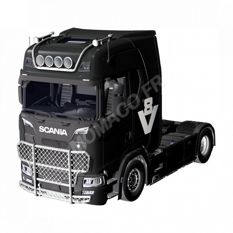 Scania V8 730S 4x2 black - 1019/51 - NZG 1/18