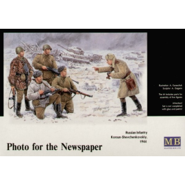 Maqueta militar Photo for the Newspaper. Russian Infantry Korsun-Shevchenkovskiy 1944