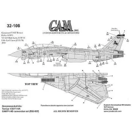 Grumman F-14D (1) 163893 NH/101 VF-213 Black Lions USS Carl Vinson 1999 Low vis