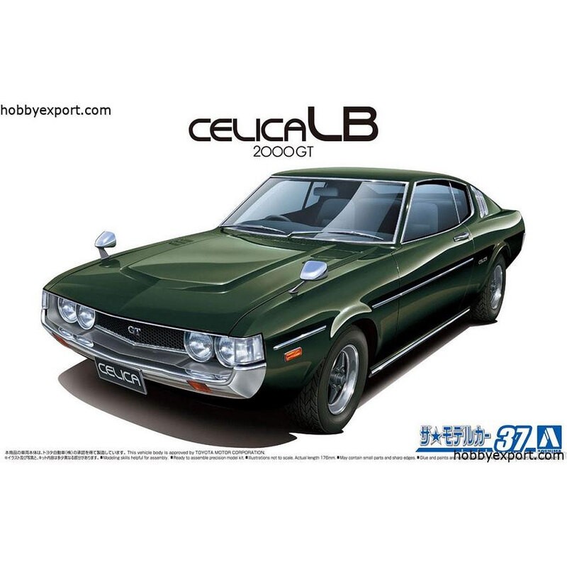 Maqueta TOYOTA RA35 CELICA LB 2000 GT 1977 1/24 Aoshima (05845) con  1001hobbies