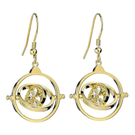  Pendientes de gota de Harry Potter Time Turner (chapado en oro)