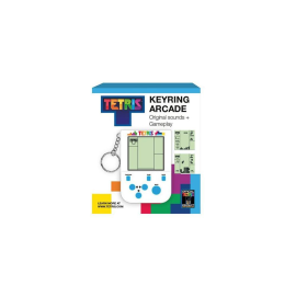 Consola de juegos portátil Tetris con mini llavero retro