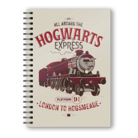  Cuaderno de Harry Potter con efecto 3D Todos a bordo del Expreso de Hogwarts