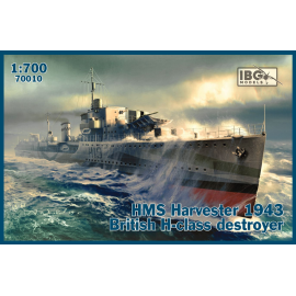 Maqueta HMS Harvester 1943 Destructor de clase H británico